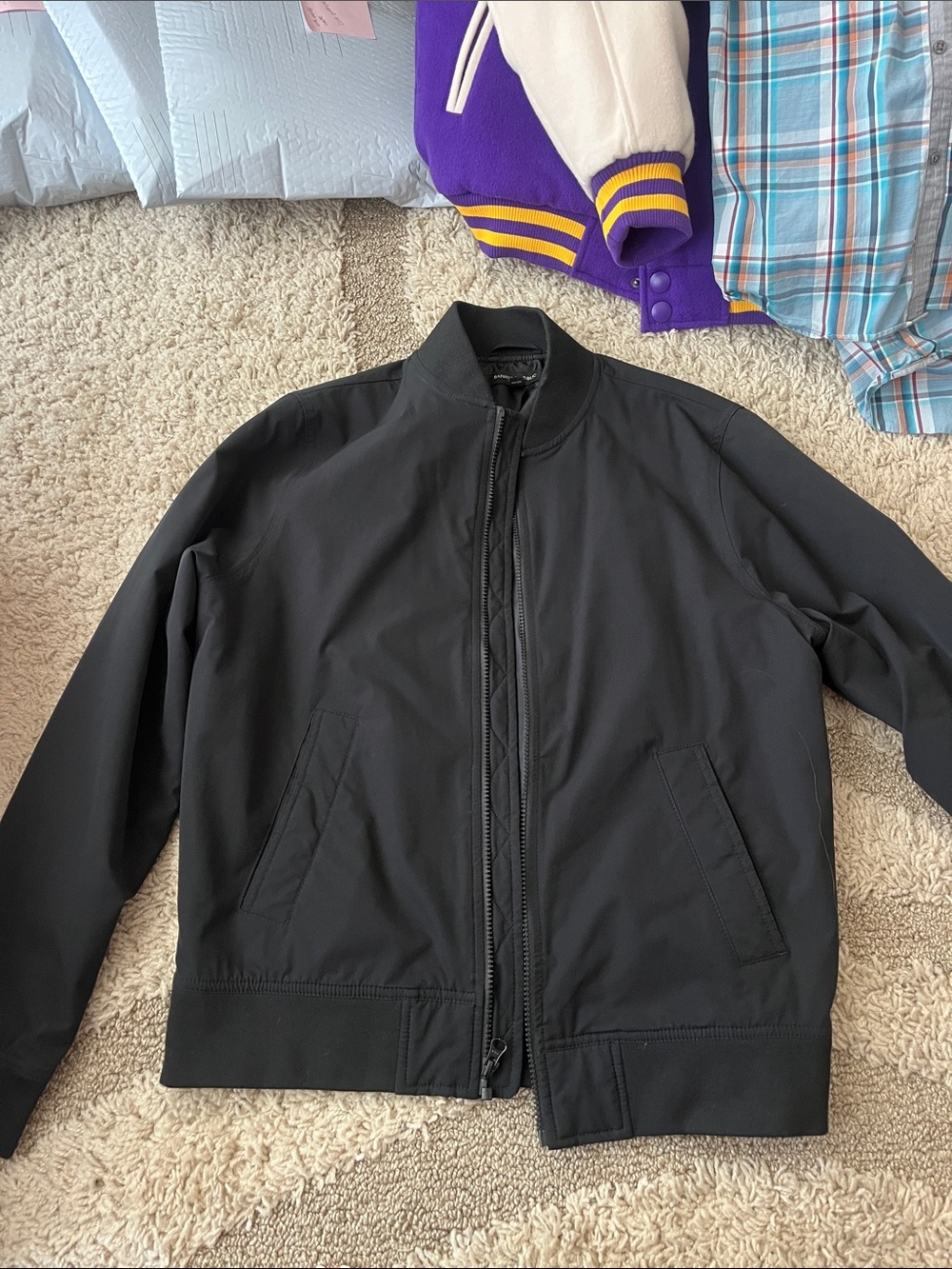Banana Republic Black Men's Bomber Jacket